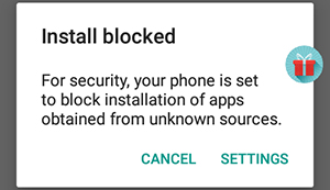 instal blocked