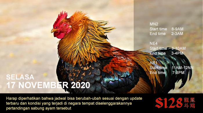 Jadwal S128 Selasa 17 November 2020
