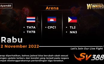 Jadwal Resmi Live Sabung Ayam SV388 2 November 2022